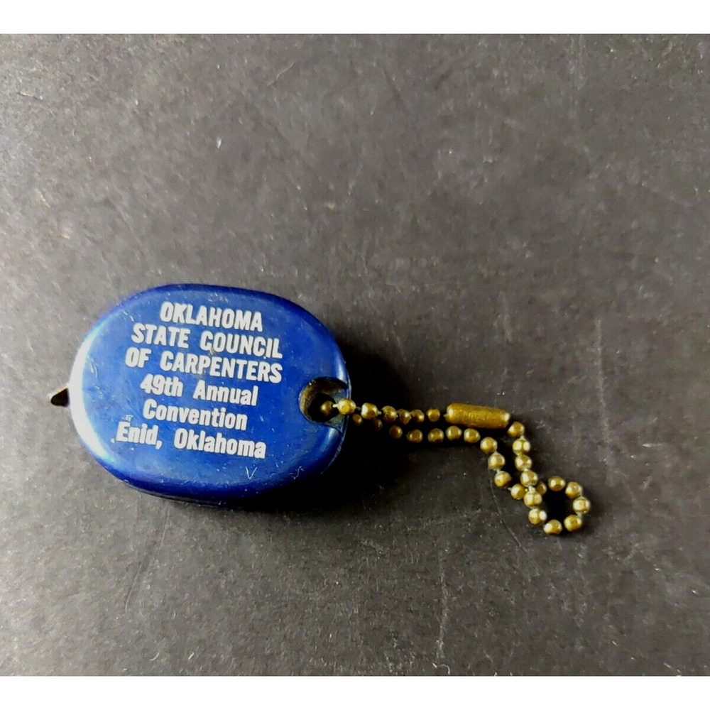 Oklahoma State Council Of Carpenters 49th Convention Enid Tape Keychain